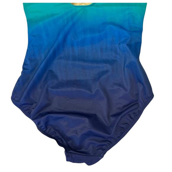 Talbots Miraclesuit Regatta Wise Dye One Piece Swimsuit Firm Control Size 12 - Picture 9 of 13